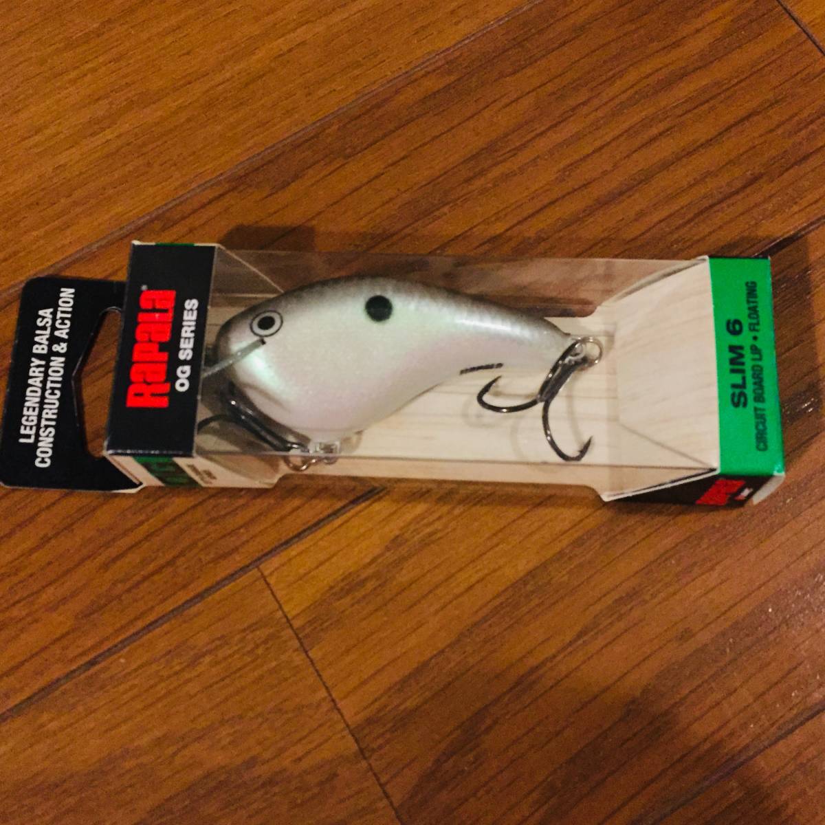 Rapala OG Slim 6 – Crankbait Green Gizzard Shad, Affonda 1,8 M Per Bass
