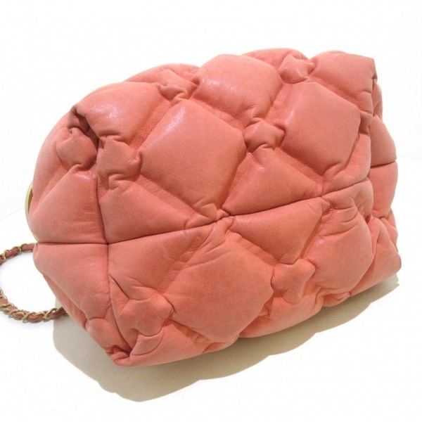 シャネル CHANEL ショルダーバッグ バブルキルト ヴィンテージカーフ 