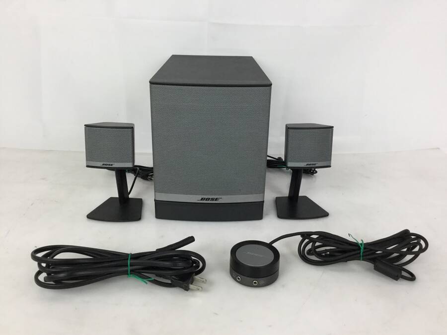 BOSE COMPANION 3 SERIES Ⅱ マルチメディアスピーカー 電源コード/コントローラー/サテライトスピーカー2個付き◆現状品