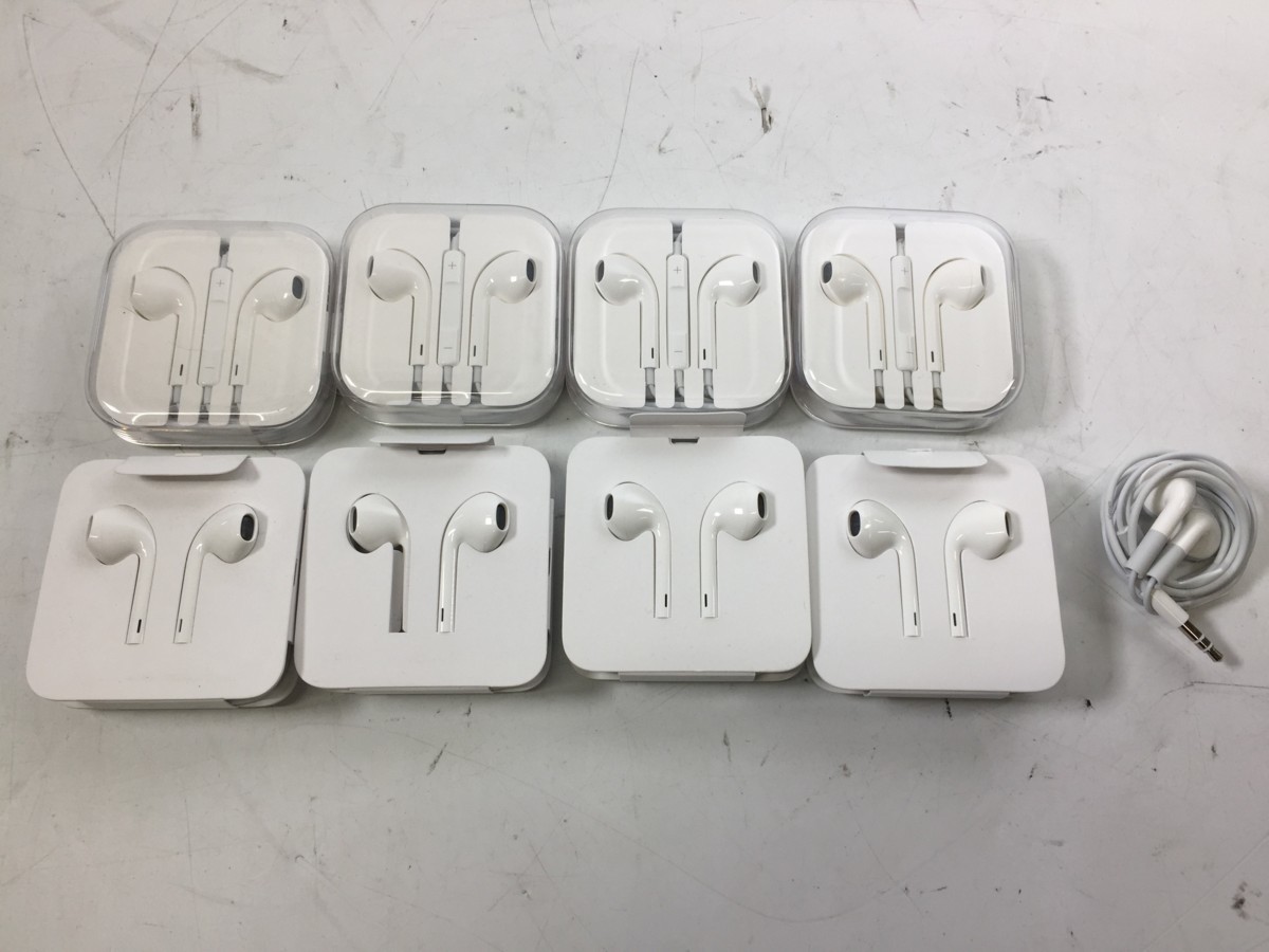 ♪△【動作未確認品 Apple アップル】純正 iPod/iPhone用 イヤホン 8点