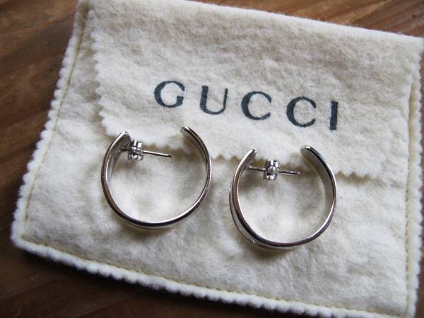 ◆美品 グッチ Gロゴ ピアス シルバー925◆GUCCI_2