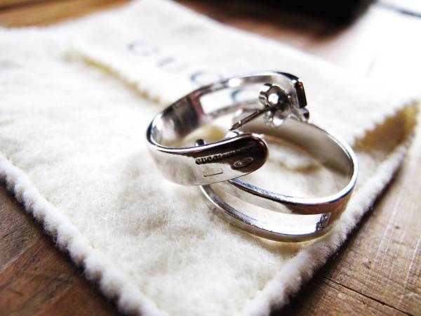 ◆美品 グッチ Gロゴ ピアス シルバー925◆GUCCI_3