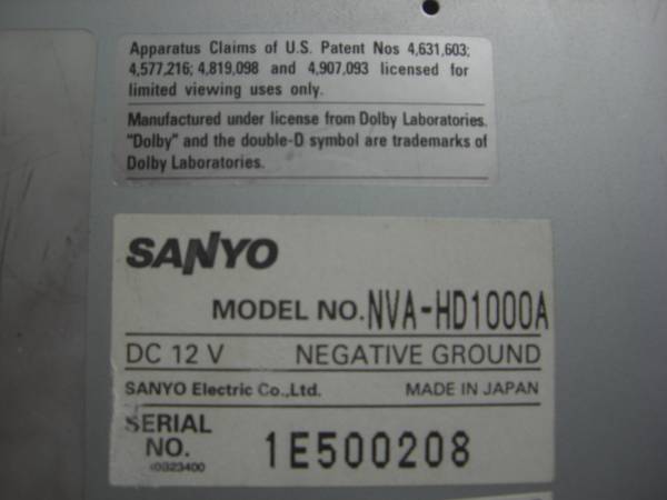 ＮＶＡ－ＨＤ１０００ DVD再生　作動確認済みですが完全ジャンク_2