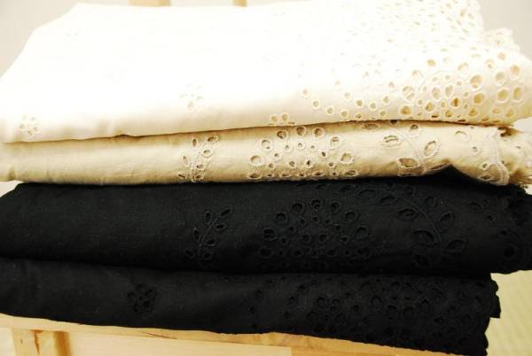 ハギレセット☆福箱☆Wガーゼスカラップレースギンガムチェック_3