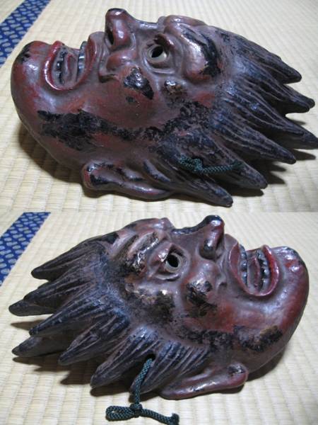 壁掛けのお面☆伐折羅大将☆新薬師寺☆インテリア☆仮面☆バサラ 