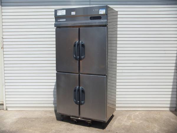 〆615-10 フクシマ 業務用 4ドア冷凍冷蔵庫 EXN-31PM7 1/3(冷凍冷蔵庫  