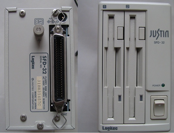PC-98用 3.5インチFDD ロジテック SFD-32 動作確認 フロッピー(外付け