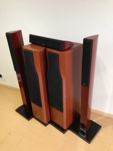 高級スピーカーDENON SC-T777SA SC-T5L SC-C5L御影石フルセット