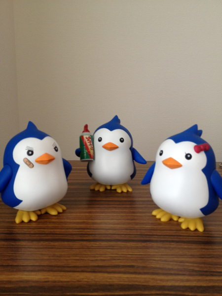 箱なし 廻るピングドラム ペンギン三体_1