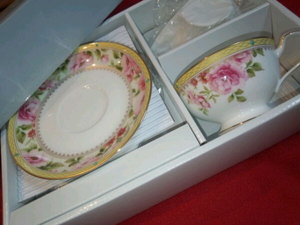 ノリタケ　ハートフォード　ティー・コーヒー碗皿ペアセット_3