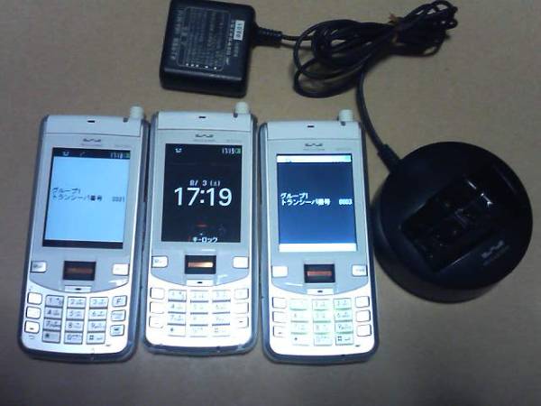 中古PHS5台セットWILLCOM WX310J トランシーバー(携帯電話)｜売買され 