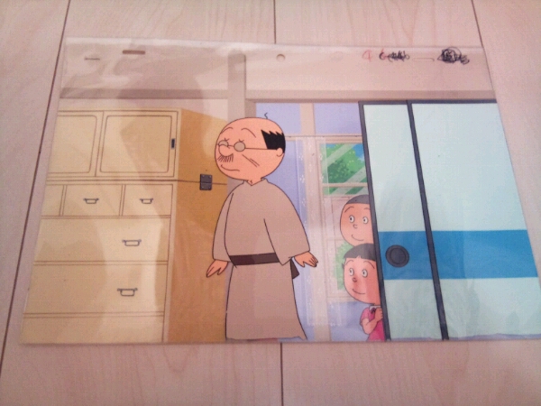 レア サザエさん セル画 背景画付き 4枚組(サザエさん)|売買された