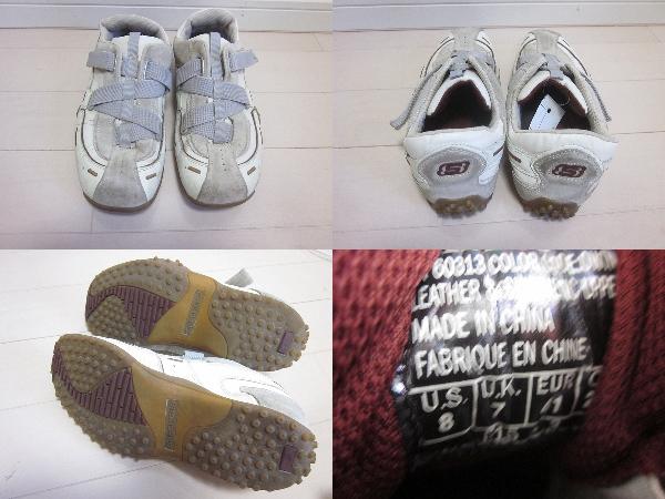 253565スケッチャーズSKECHERS白SN60313レザースニーカー26 