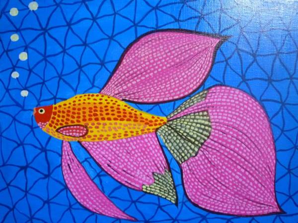 草間弥生 金魚 美術品・アンティーク・コレクション 草間弥生 金魚