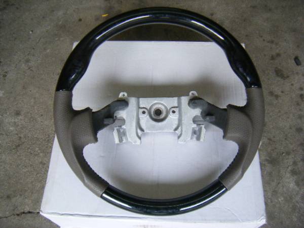 ★エブリィ用 DA64 ウッドステアリング ピアノブラック 美品 ★_1