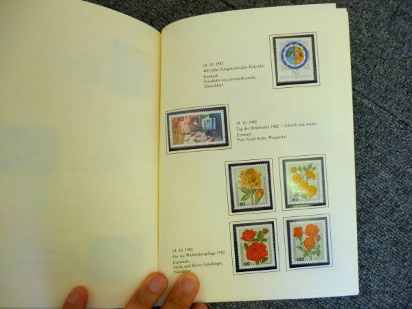切手　ヨーロッパ　ドイツ　1982年　切手帳