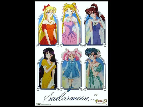 □ポスター バンプレスト セーラームーンS #19 ドレス姿6人