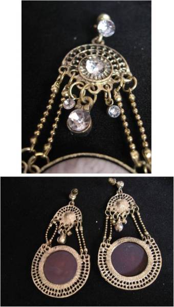 送料0★1680円のお品が！　エスニックピアス　ライトブラウン♪_3