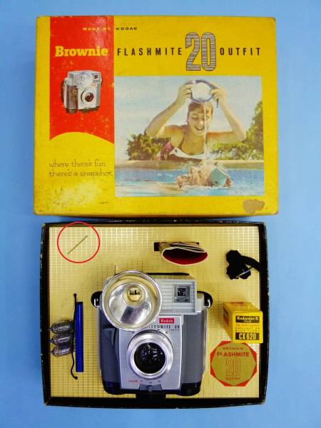 ジャンク品★コダック*Brownie*フラッシュメイト*箱付昔カメラ★
