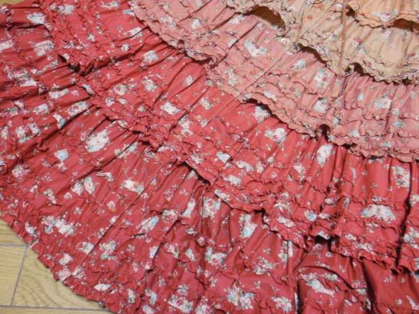 新品☆ピンクハウス・2010年・メアリーローズ柄スカート☆(フレアー  