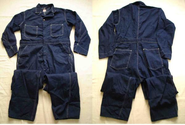 新同 ビンテージ 50年代 デニムツナギ UNION MADE (XXXXL)