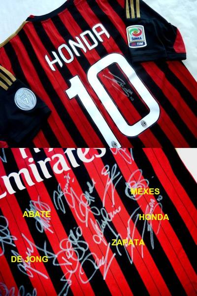 10本田 13 14 Acミラン28人 直筆サインユニ カカ バロテッリ サイン 売買されたオークション情報 Yahooの商品情報をアーカイブ公開 オークファン Aucfan Com