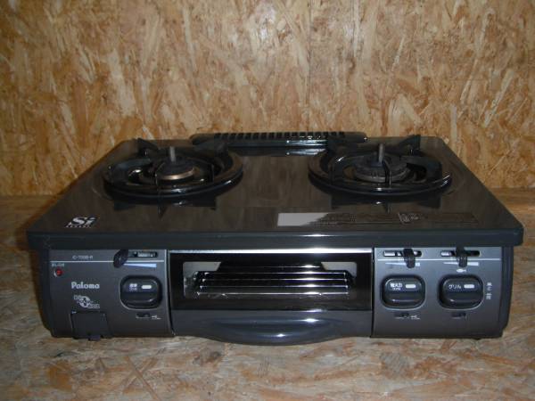 ○パロマ Ic-700B-R Siセンサー LPガスコンロ 中古品○(ガステーブル 