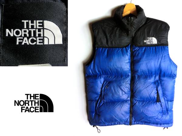 ザノースフェイス ダウンジャケット ベスト 2way リバーシブル 黒 青 M THE NORTH FACE ダウンベスト 青黒 C⁄THE NORTH FACEノースフェイス