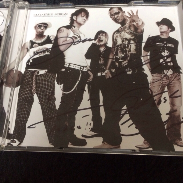 貴重 GLAY×EXILE「SCREAM」 GLAY直筆サイン入りCD DVD付き(GLAY)｜売買 