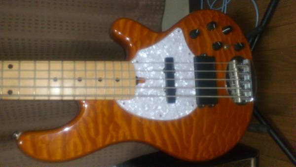 LAKLAND SK-5DX Amber 純正ピックガード付き 中古 美品 (エレキベース