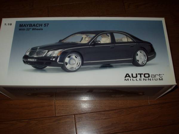 即決 オートアート 1/18 マイバッハ57 22インチホイール 黒(乗用車 
