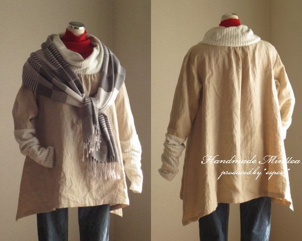 大人型紙パターン スヌード＆アームウォーマチュニックワンピ_2