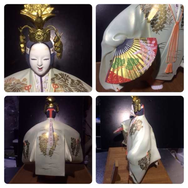 博多人形/能人形/羽衣/栄喜作/日本人形/伝統工芸/粘土成形(日本人形