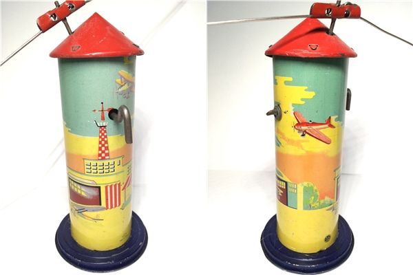 戦前 富山玩具製作所＆野村トーイ 「ブリキ 飛行機まわり」珍品(航空機