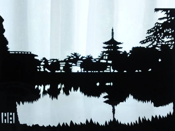 奈良公園 荒池からの興福寺五重塔夜景 切り絵 版画 世界遺産 はり絵 きり絵 売買されたオークション情報 Yahooの商品情報をアーカイブ公開 オークファン Aucfan Com