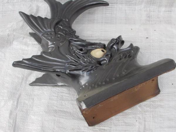 石州瓦☆しゃちほこ☆鯱☆屋根瓦 鬼瓦☆高約50cm(雑貨)｜売買された
