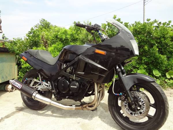 デビル管　gpz400r 当時物 GPZ400R デビルマフラー！パイプハンドル！決まってます！(251cc-400cc