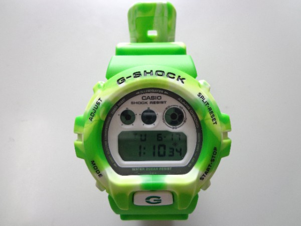 美品】 G-SHOCK DW-6900JC ジャミンカラー 黄緑 迷彩(コラボレーション