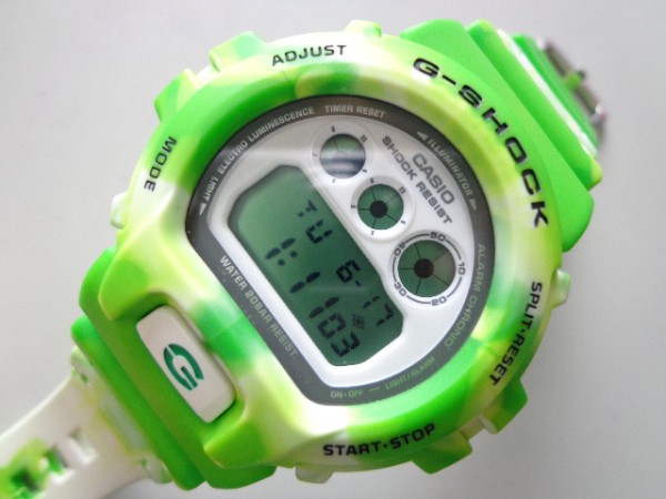 美品】 G-SHOCK DW-6900JC ジャミンカラー 黄緑 迷彩(コラボレーション