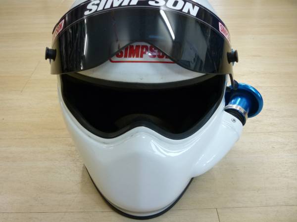 シンプソン RX-8サイドワインダーヘルメット白 L 59cm7-3/8(Lサイズ