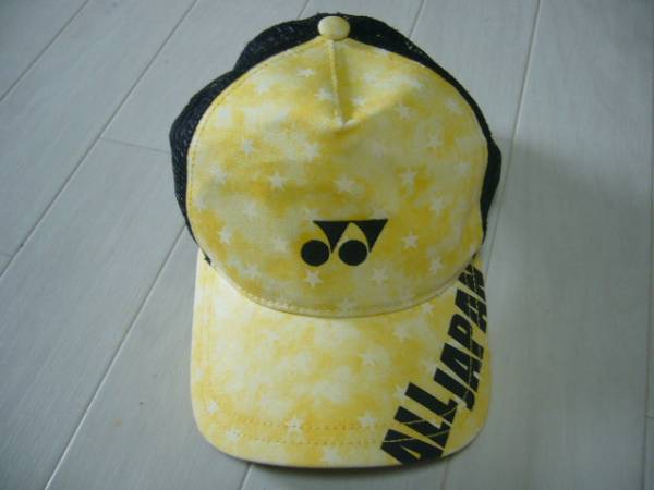 YONEX ALLJAPAN限定キャップ 黄星 (インターハイ限定）(帽子、サン