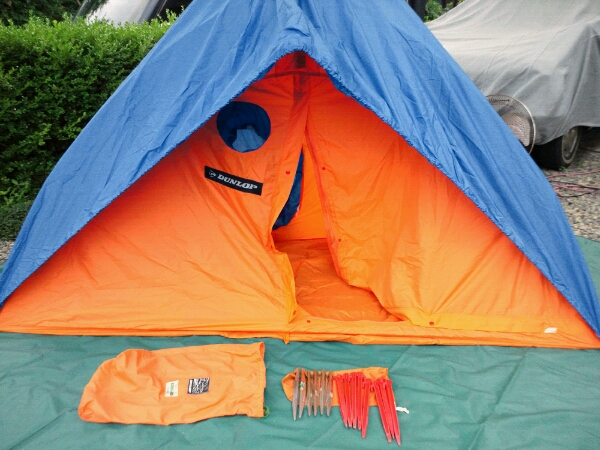 美!ダンロップ当時物プロフェッショナル登山2人用テントM202難有(～3人
