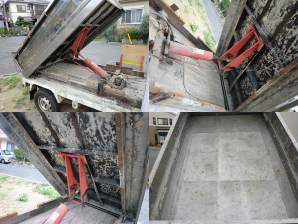 アクティ 軽トラ ダンプユニット 【土砂禁ステン製荷台】 大阪(パーツ 