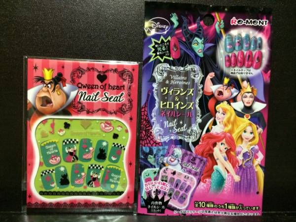 ディズニー ヴィランズ ネイルシール ハートの女王 チシャ猫 その他 売買されたオークション情報 Yahooの商品情報をアーカイブ公開 オークファン Aucfan Com