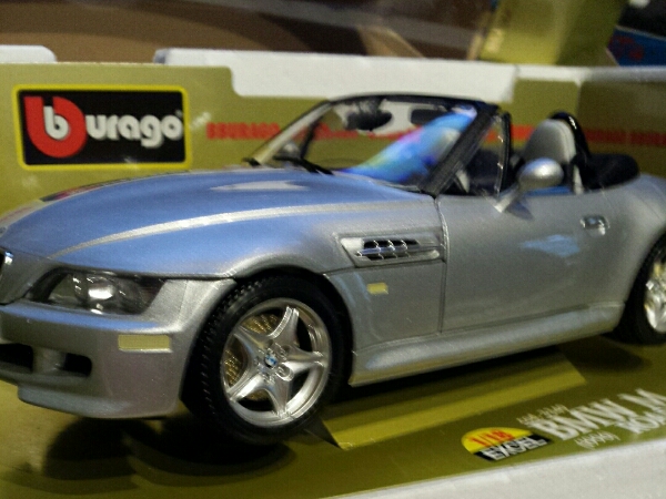 1/18 BMW Mロードスター シルバー E40 Z3 ブラーゴ製ミニカー 