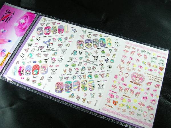 0円 ウォーターネイルシール マイメロクロミ 1シート 244 ネイルシール 売買されたオークション情報 Yahooの商品情報をアーカイブ公開 オークファン Aucfan Com