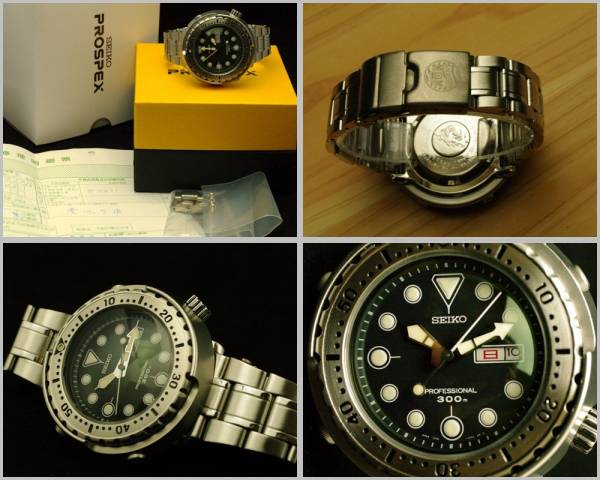 ツナ缶 ステンブレス付 SEIKO DIVER 300m (SBBN-007)(プロスペックス