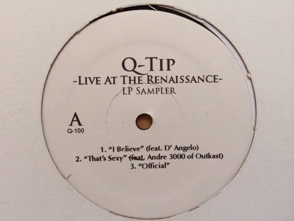 ○Q-TIP/Live At The Renaissance LP Sampler/12' EP/ATCQ/Jazzy