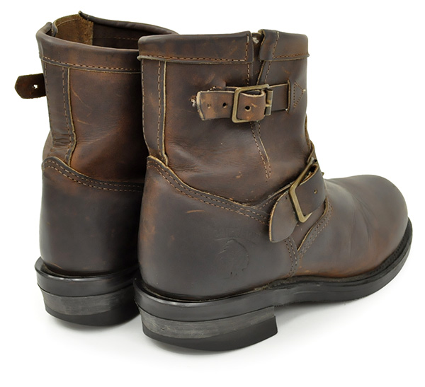 チペワ Chippewa 27873 ショートエンジニアブーツ 茶/6.5EE(チペワ 