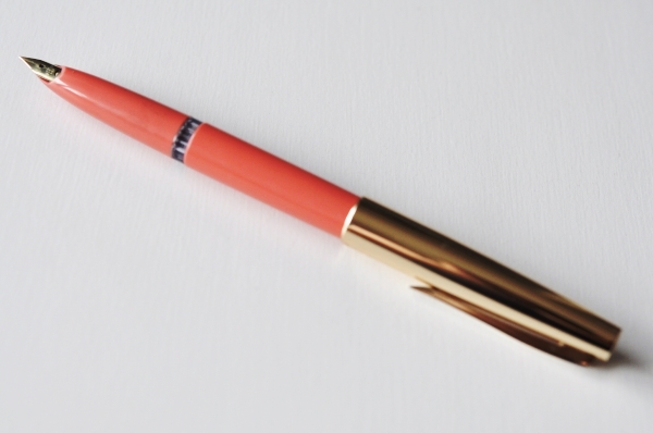 14K 古い万年筆□パイロット PILOT SUPER 100V ピンク K14金